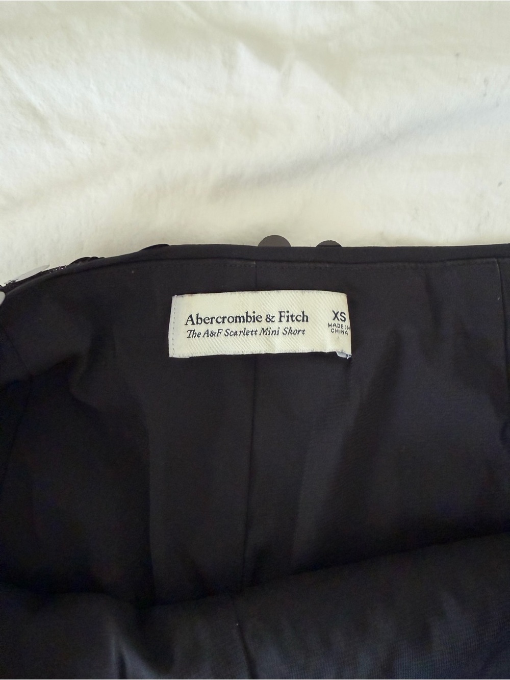 Abercrombie & Fitch Black Sequin Mini Skirt - Picture 2 of 2